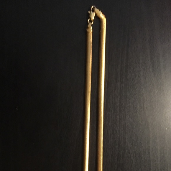 SOLD 18” Long 5mm Wide 9k Yellow Gold Filled Chain - Picture 2 of 3